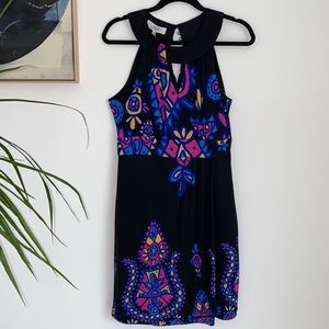 tibi New York Sleeveless Multi Print Silk Dress Medium NWT